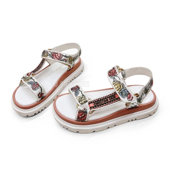 Женские сандалии Dior Dioriviera White Floral