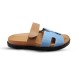 Женские сандалии Hermes Flip-flops Blue/Brown