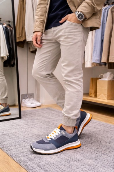 Мужские кроссовки Hermes Leader Navy Grey