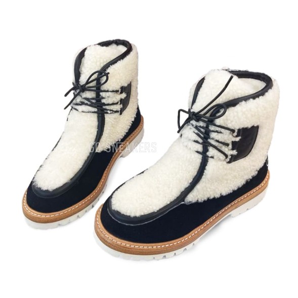 Женские зимние ботинки Celine Winter Woman Black White