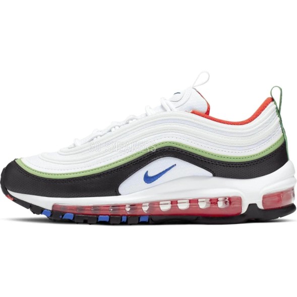 Унисекс кроссовки Nike Air Max 97 White Royal Green Nebula