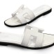 Женские шлепанцы Hermes Flip-flop White