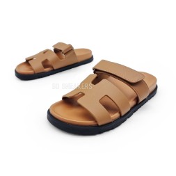 Hermes Flip-flops Leather Brown