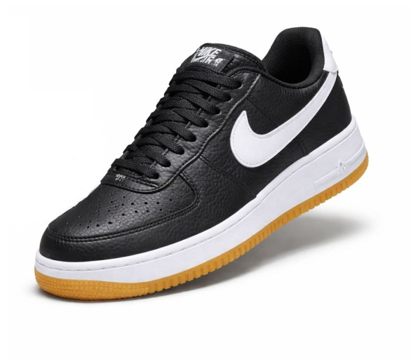 Унисекс кроссовки Nike Air Force 1 Low Black White Swoosh
