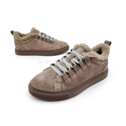 Brunello Cucinelli Winter Sneaker Suede Light Brown