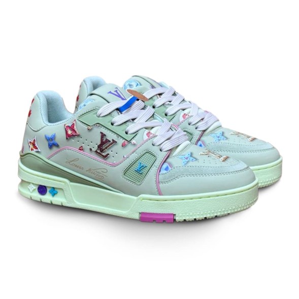Женские кроссовки Louis Vuitton 2021s LV Trainer Limited Mint