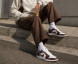 Женские кроссовки Nike Air Jordan 1 Low Leather Brown/White