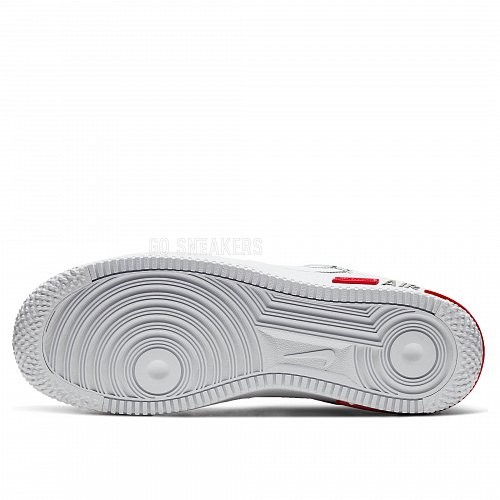 Унисекс кроссовки Nike Air Force 1 React White Black Red