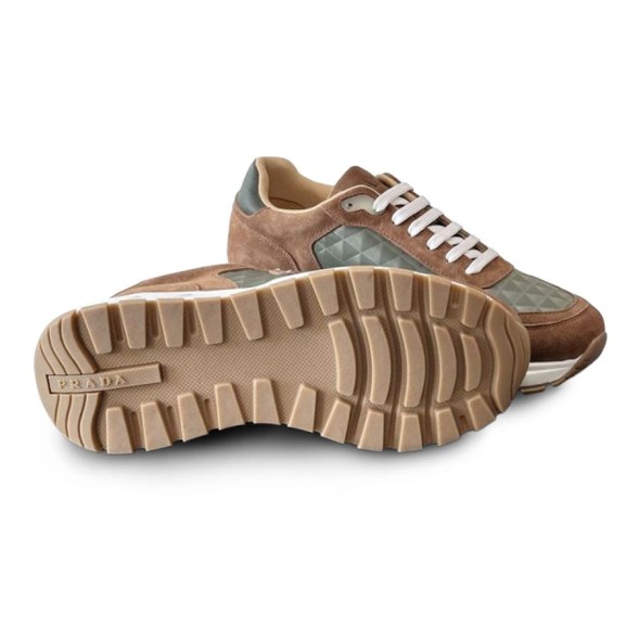 Мужские кроссовки Prada Prax Suede Brown