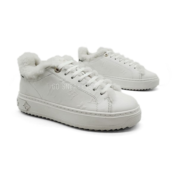 Унисекс зимние кроссовки Louis Vuitton Sneakers Winter Full White