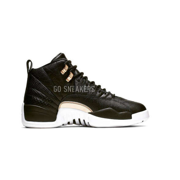 Унисекс кроссовки Nike Air Jordan 12 Retro Black Metallic Gold White