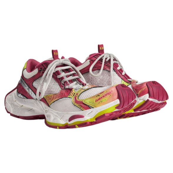 Мужские кроссовки Balenciaga Stapler Sneaker White Pink Yellow