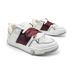 Valentino Runner White/Burgundi