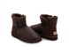 Женские угги с пуговицей Bailey Button Metallic Chocolate