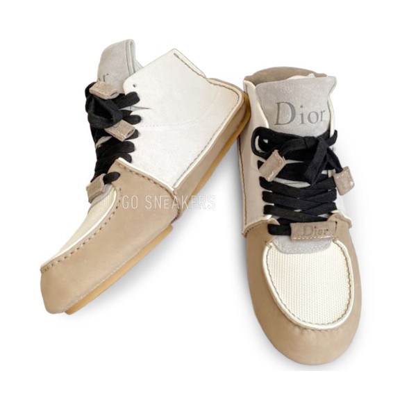 Женские кроссовки Dior Roadie White/Brown