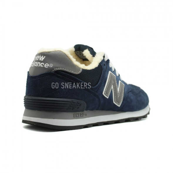 Мужские зимние кроссовки New Balance 574 Navy