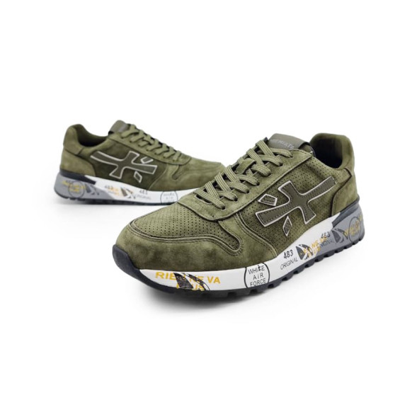 Унисекс кроссовки Premiata 483 Suede Air Khaki