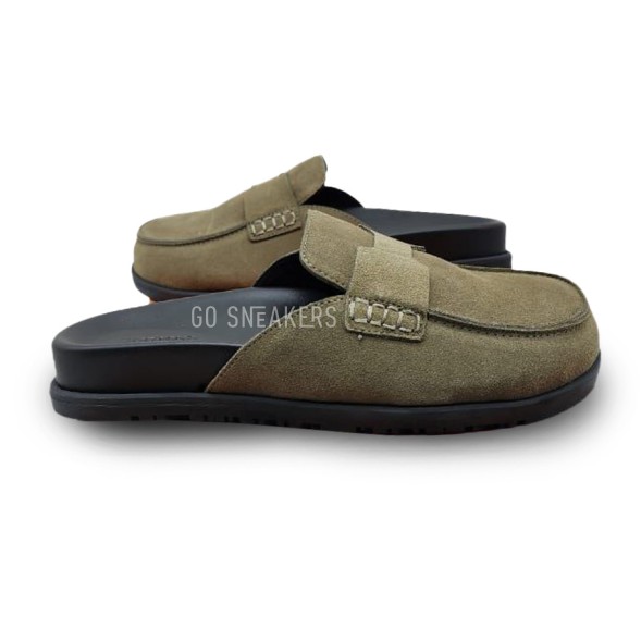 Женские сабо Hermes Sabo Suede Khaki