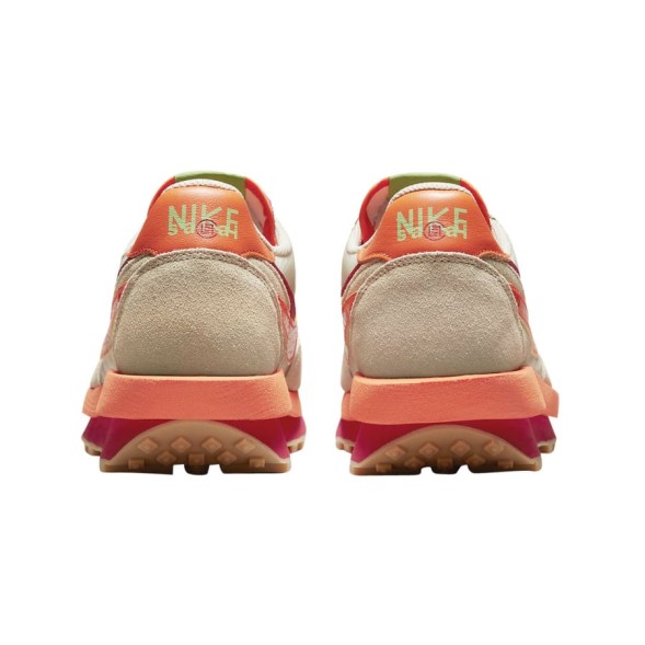 Унисекс кроссовки Nike x Sacai x CLOT LDWaffle Net Orange Blaze