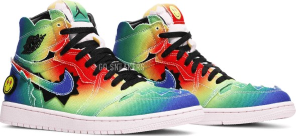 Унисекс кроссовки Nike J. Balvin x Air Jordan 1 Retro OG High &amp;#039;Colores Y Vibras&amp;#039;