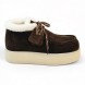 Женские ботинки Miu-Miu Chukka Platform Chocolate