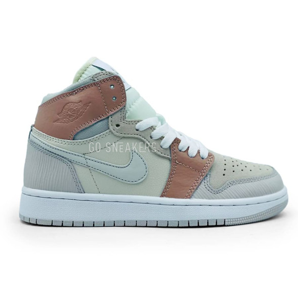 Унисекс зимние кроссовки Nike Air Jordan 1 Winter Grey Beige
