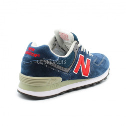 New Balance Мужские 574 Navy-Red