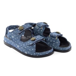 Chanel Sandals Jeans Blue