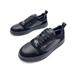 Armani Winter Leather Suede Black